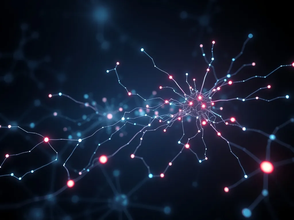 A futuristic abstract concept of artificial general intellig