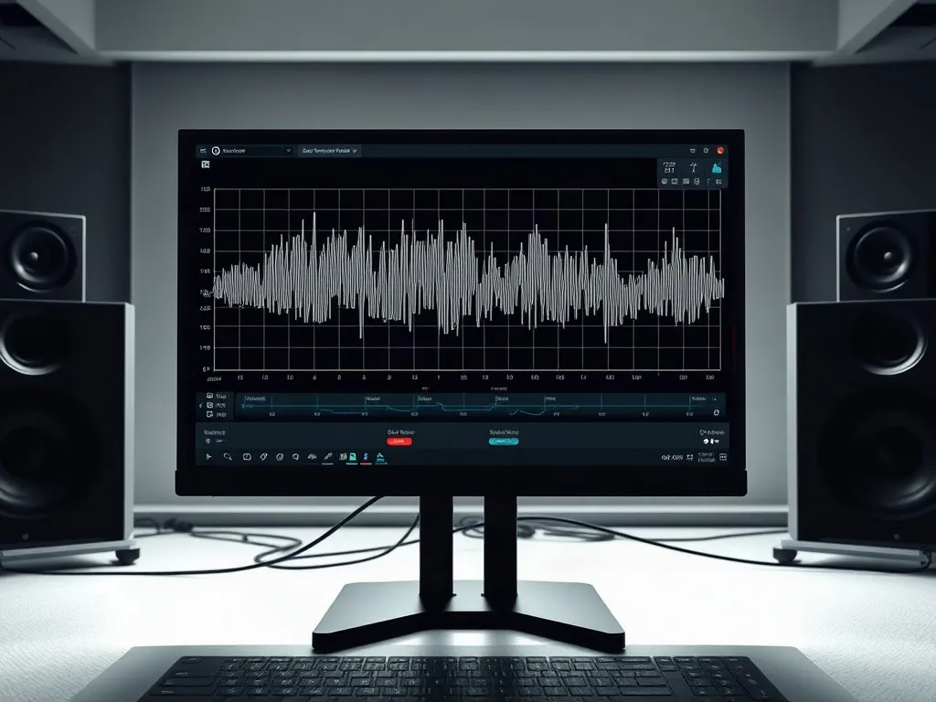 Audio frequency spectrogram monitor
