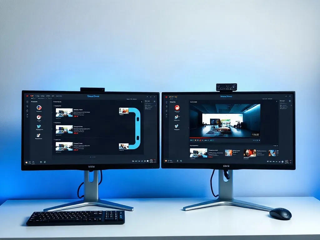 Screen recording layout setup on desktop